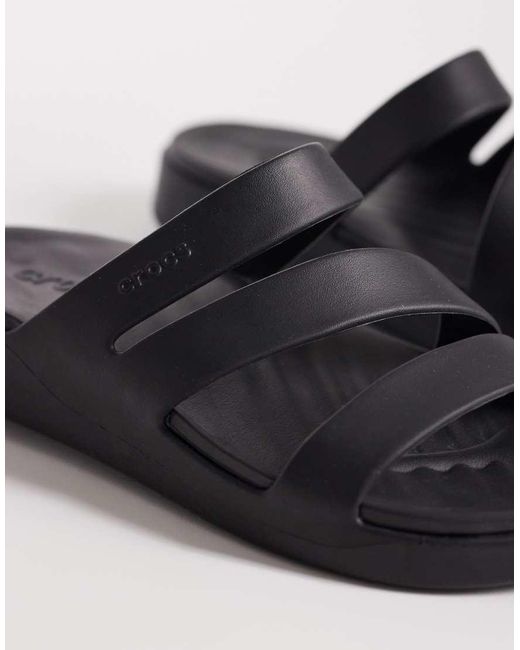 CROCSTM Black Getaway Strappy Sandals