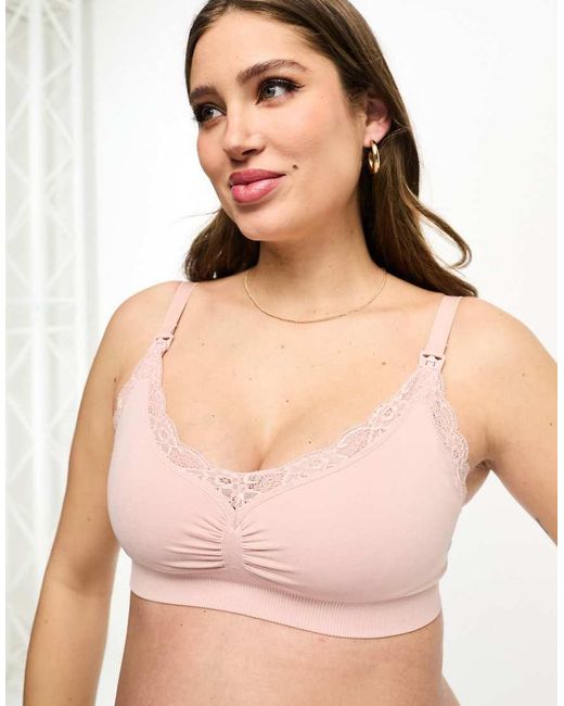 Lindex Black Mom Maternity 2 Pack Seamless Lace Bras