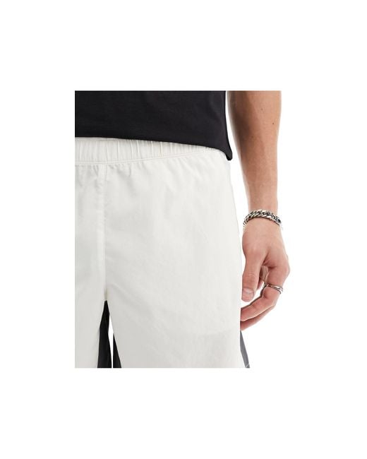 The North Face Black Training Woven Logo Shorts for men