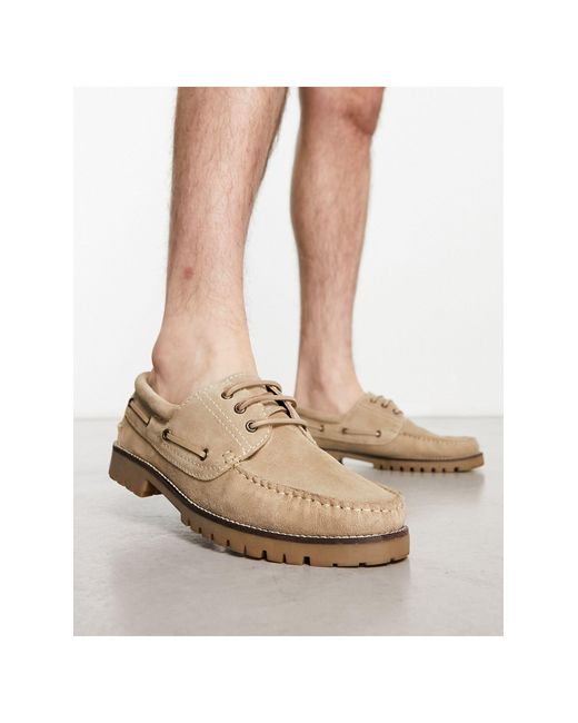 Schuh Exclusive Raj Boat Shoes in Natural for Men | Lyst Canada