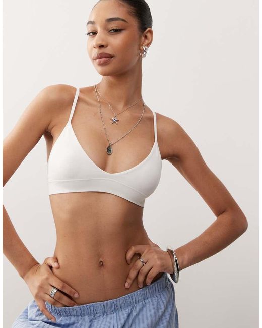 Weekday Natural Soft Seamless Triangle Bra
