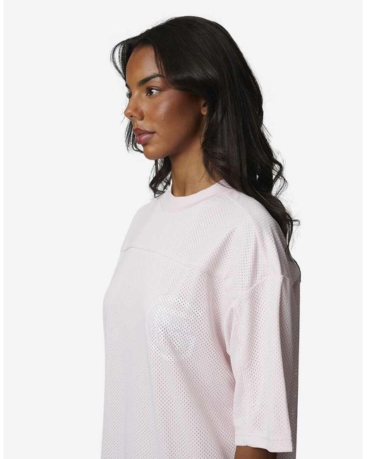 Good For Nothing White Double Layered Mesh Jersey T-Shirt