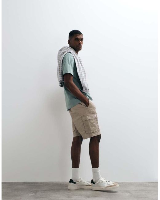 Calvin Klein White Cargo Shorts for men