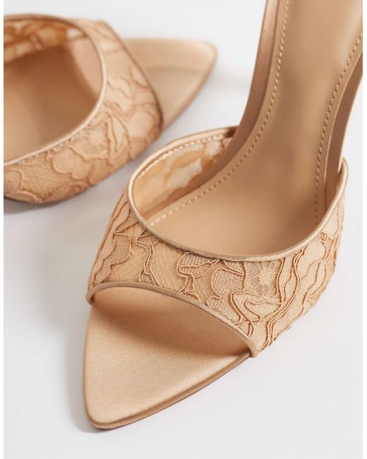 Mango Natural – mules aus spitze