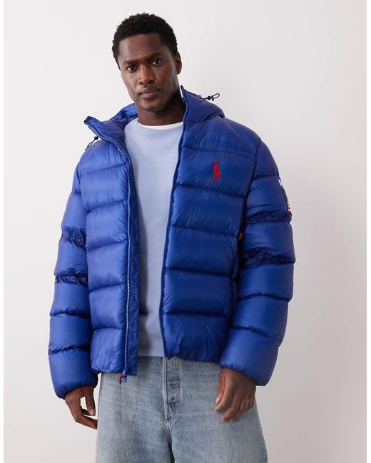 Polo Ralph Lauren Blue Team Usa Hawthorne Ripstop Jacket for men