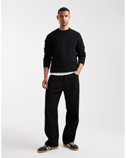 Jack & Jones Premium – strickpullover in Black für Herren