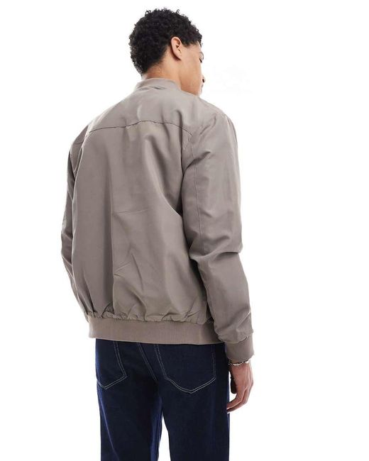 Brave Soul Gray Bomber Jacket for men