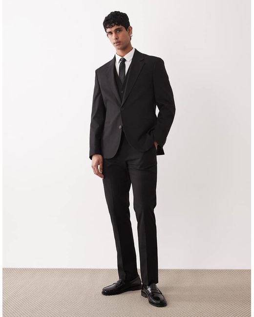 ASOS Black Slim Suit Blazer for men