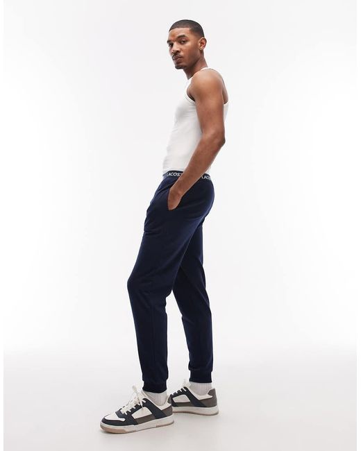 Lacoste Jogging-Pyjamabroek in het Blue voor heren