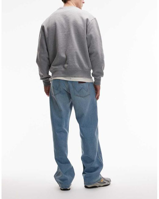 Wrangler Gray Loose Straight Fit Jeans for men