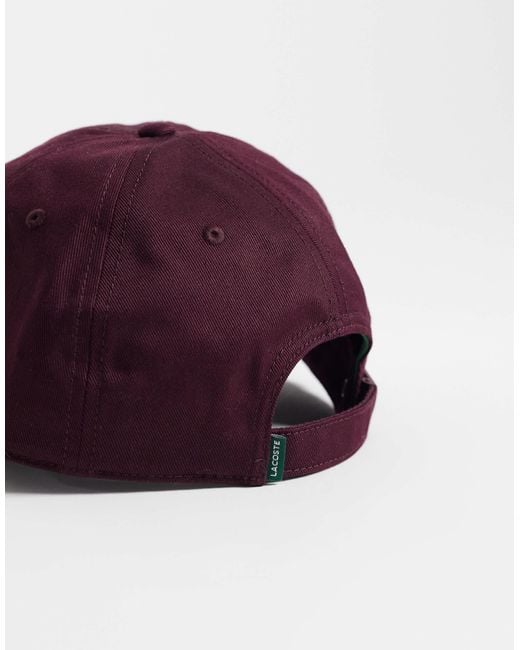 Lacoste Essential logo-cap in Purple für Herren