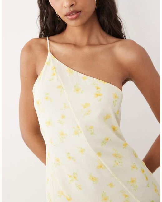 Vila Natural One Shoulder Maxi Dress