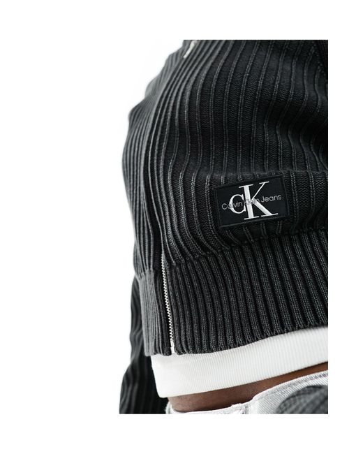 Calvin Klein Black – pullover-strickjacke