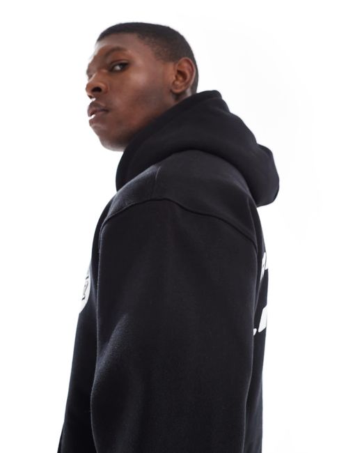 Santa Cruz Blue Heavyweight Logo Hoodie With Back Print for men