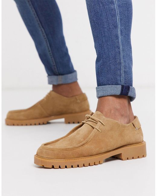 H by Hudson Natural Sledge Desert Lace Up Shoes for men