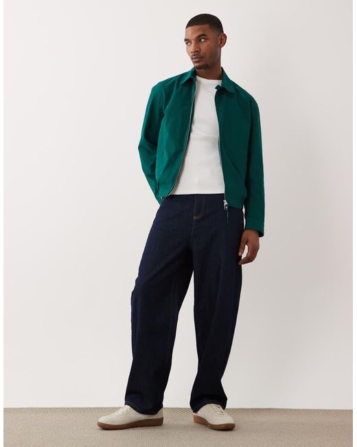 ARKET Green Pure Cotton Blouson Jacket for men