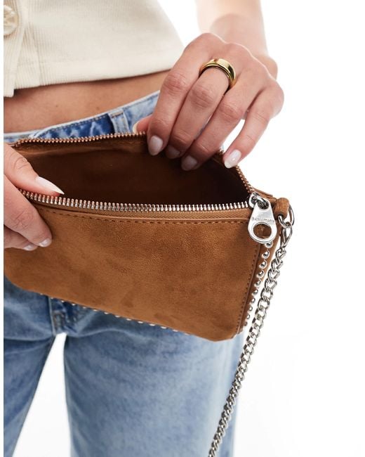 Stradivarius Blue – kleine tasche aus wildlederimitat