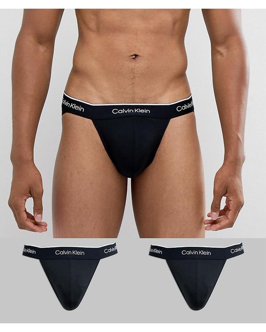 Calvin Klein – Pro Air – Sport-Unterhosen im 2er-Pack in Black für Herren