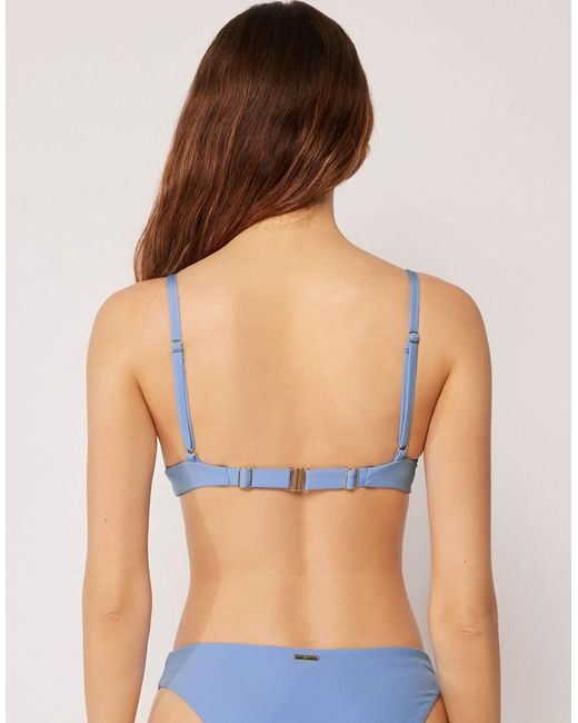 Calzedonia Blue Push-Up Bikini Top Premium Fit