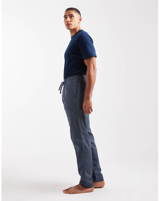 Coffret cadeau pyjama à carreaux avec pantalon et t-shirt - et blanc Only & Sons pour homme en coloris Blue