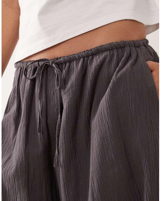Muse Assembly White Fern Wide Leg Trousers Co-ord