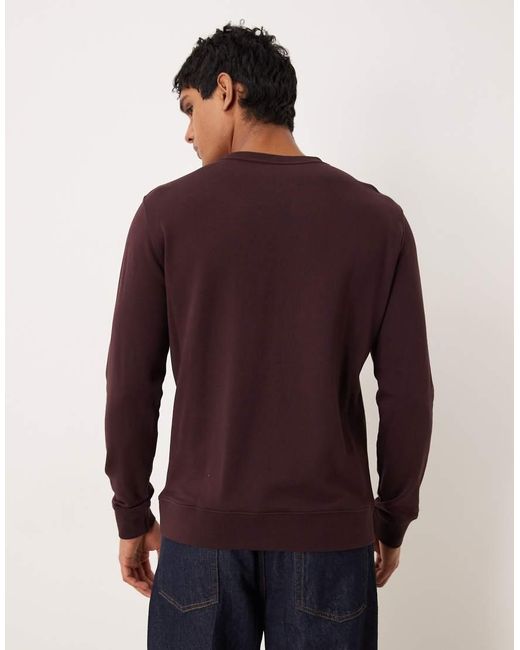 ARKET Purple Relaxed Terry Sweatshirt With Crew Neck for men