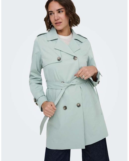 ONLY White Trenchcoat