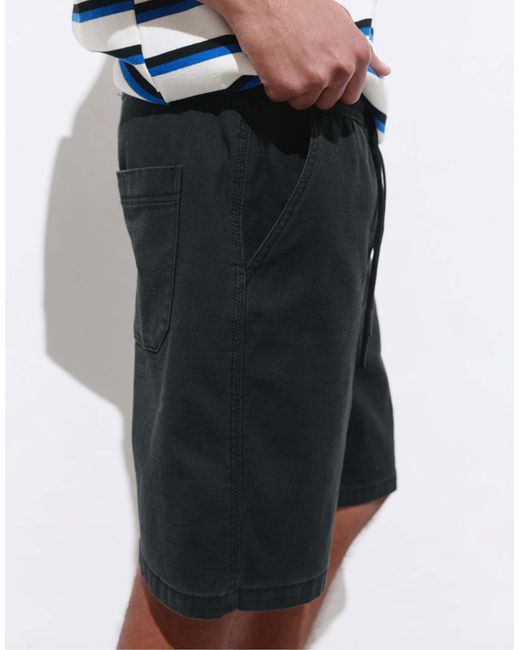 Bermuda à taille élastique Pull&Bear pour homme en coloris White