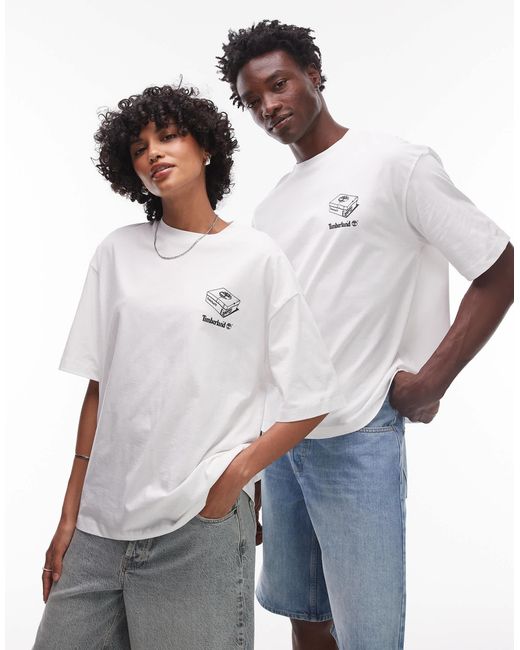 Timberland Blue My 6" Boots Backprint Oversized T-Shirt