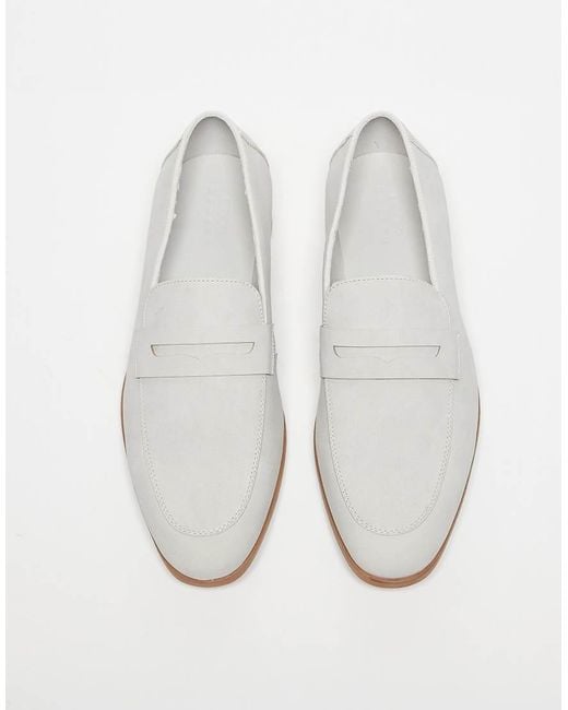 ASOS White Penny Loafer for men