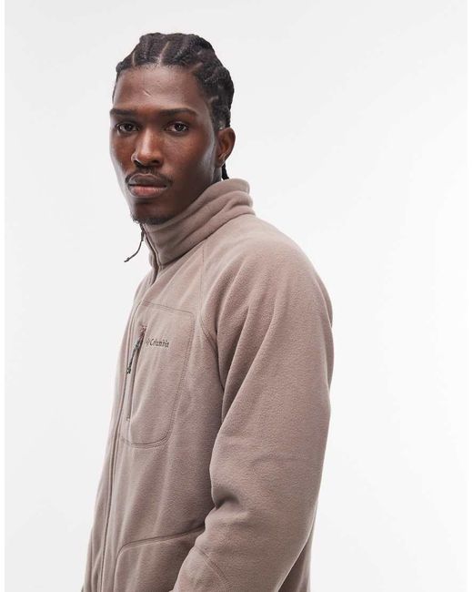 Columbia Gray Fast Trek Ii Full Zip Fleece for men