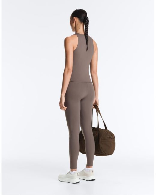 Oysho Purple Cross-over Sleeveless Comfortlux T-shirt