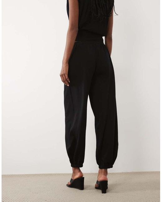 Mango Black Lalala Cuffed Trouser Co-ord