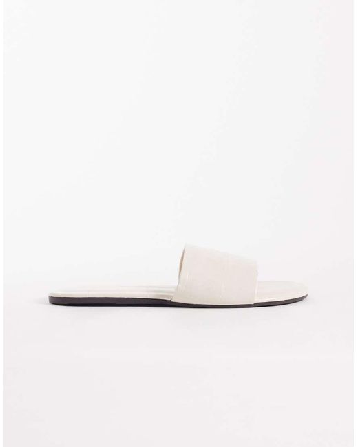 ASOS White Faith Flat Sandals