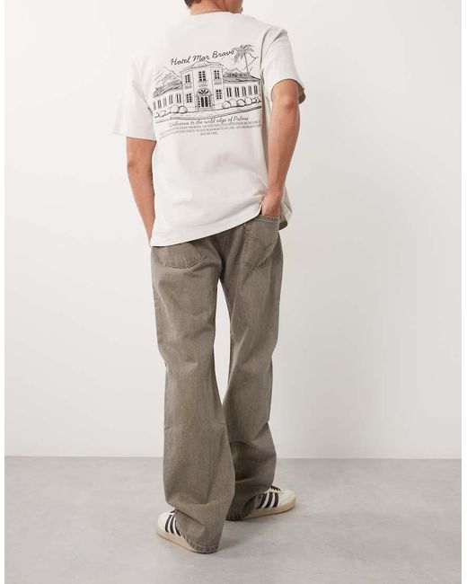 Levi's Natural 555 Relaxed Straight Jeans for men