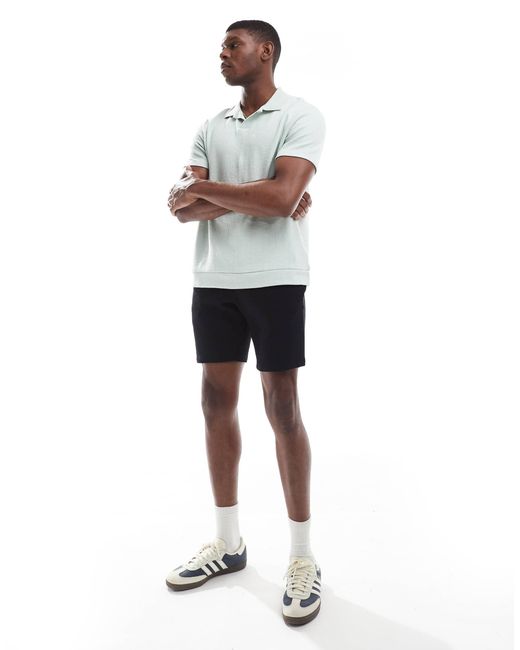 ASOS Black Jersey Skinny Shorts for men