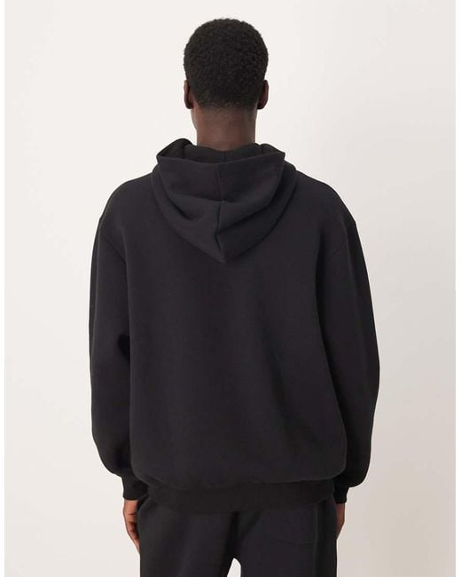 Sudadera Negra Extragrande Con Capucha Y Detalle Estampado De (Parte De Un Conjunto) ASOS de hombre de color Blue