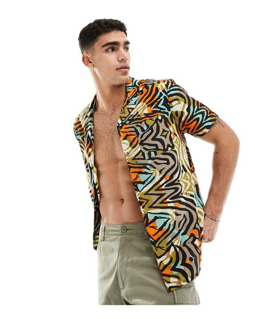 Another Influence White Beach Short Co-ord for men