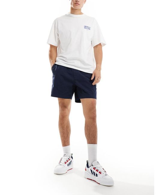 Gant Blue Shield Logo Embroidery Drawcord Cotton Shorts for men