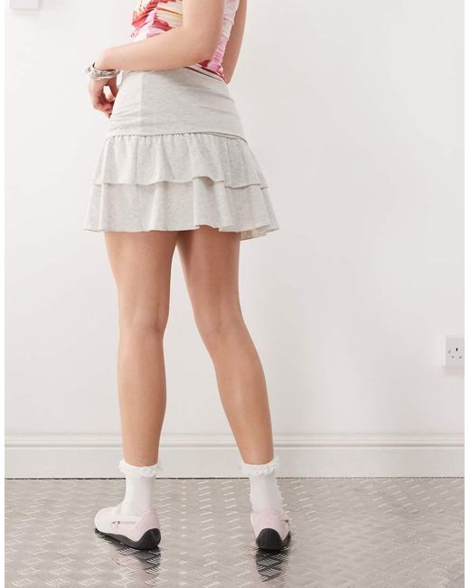Collusion Pink Mini Ruffle Skirt