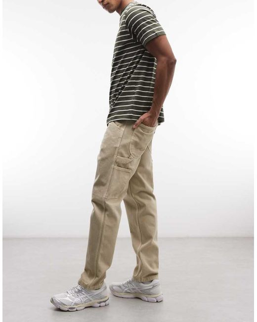 Stan Ray Natural Carpenter Straight Leg Jeans for men