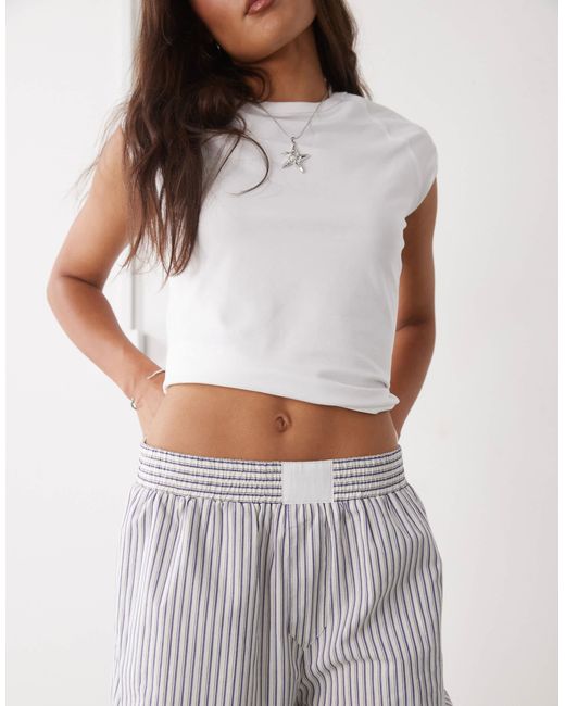 Lioness Gray – hose aus popeline mit streifen