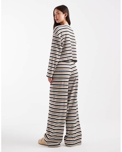 Miss Selfridge White Striped Co-ord Trouser