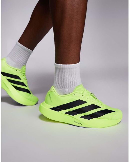Adidas Originals Green Adidas Running Adizero Evo Sl Trainers for men