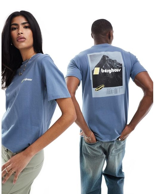 Berghaus Blue Unisex Climbing Record Short Sleeve T-shirt