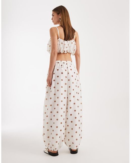 ASOS White Oversized Balloon Pants