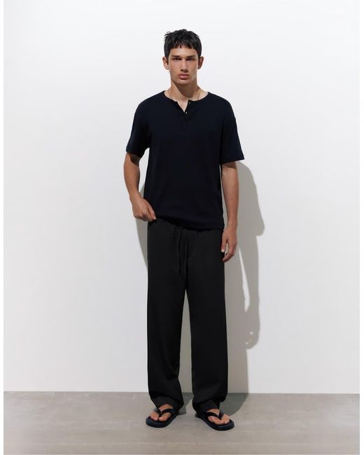 Pull&Bear Joggingbroek Met Elegante Pasvorm in het Black voor heren