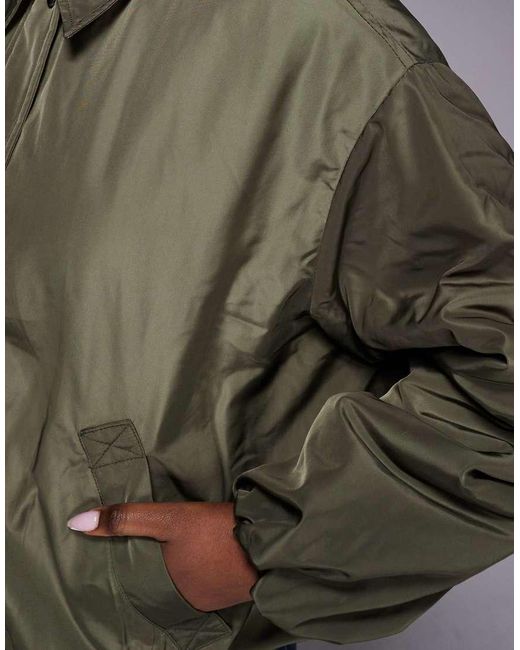 River Island Gray Bubble Hem Tech Jacket