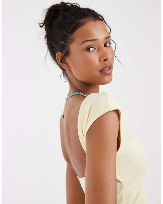 & Other Stories White Slim Fit Slinky Top