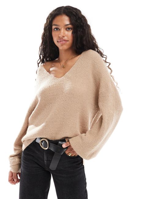 Threadbare Natural – flauschiger, lässiger pullover